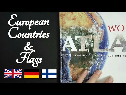 European Countries Maps & Flags ASMR (with Pointer)