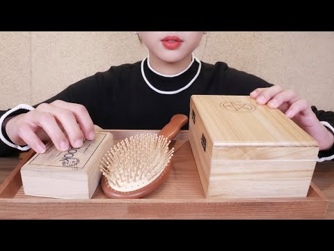 [ASMR] 나무 태핑 | Wooden Tapping 🌳  팅글 취향 찾기 Finding your tingles