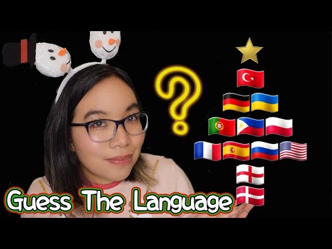 ASMR CHRISTMAS WORDS IN DIFFERENT LANGUAGES - GUESS THE LANGUAGE (FAST Whispering, Hand Sounds) 🎅🎄