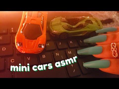 ASMR My Original Trigger - Mini Cars Rolling Over Camera, Keyboard Sounds, Comb Scratching, Crinkles