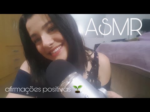 ASMR • limpando suas energias + afirmações positivas pra você relaxar ♡