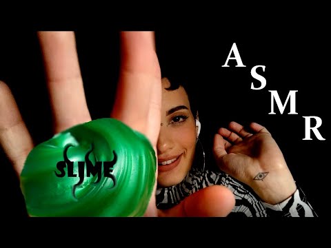 ASMR Français. Slime sur le micro. ASMR pour dormir. Slime on mic. 🐸