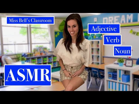 [ASMR] Teacher Roleplay - What are Nouns, Verbs, and Adjectives? (Soft Spoken)