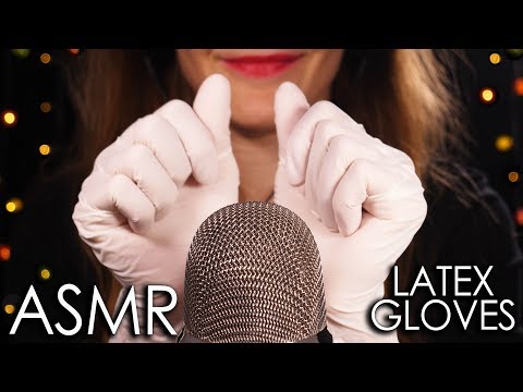 [ASMR] FITTED LATEX GLOVES Sounds & Ear Massage 😍 (No Talking)