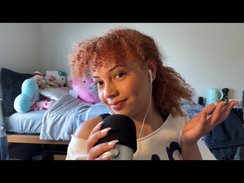 ASMR unplanned and random triggers (mouth sounds, tapping, mic scratching)