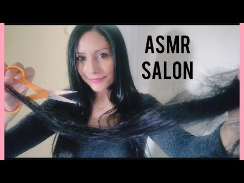 ASMR- Hair cutting, Brushing & Styling RP