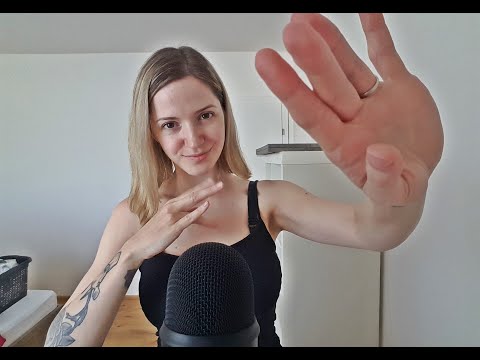 ASMR pure hand sounds & movements with personal attention, tongue clicking, mouth sounds - relaxing