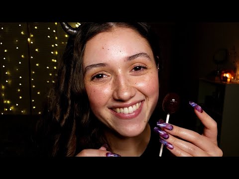 ASMR Doing Your Nails 😈 Spooky Manicure & Nail Salon