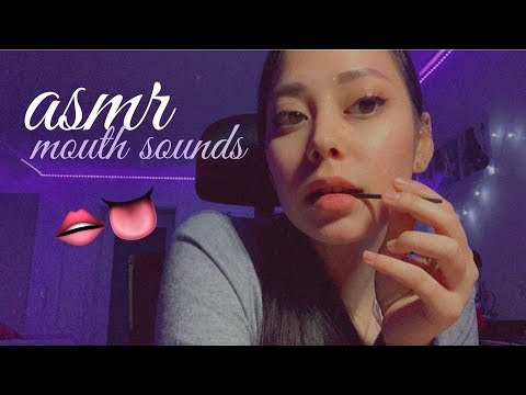 ASMR 👅 Spoolie Nibbling with Inaudible Whispering [+ möuth sounds & birthday rambles! 👀🎂]