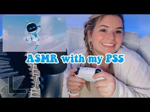 ASMR with my PS5 Controller | Astro's Playroom Gameplay | Whispering and Soft Spoken | Clicking