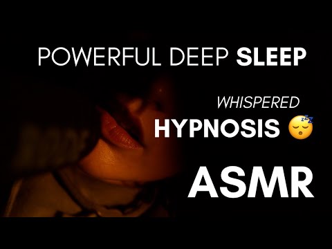 ASMR ♡ Fall Asleep With Me 😴 HYPNOSIS, Empowering Positive Affirmations, WHISPERS + Face Touching🥰