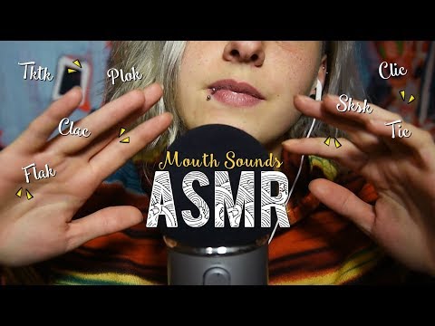 ASMR Français  ~ Mouth Sounds [Onomatopées "Tap, Plok, Clac, Sksk, Tktk ..."]