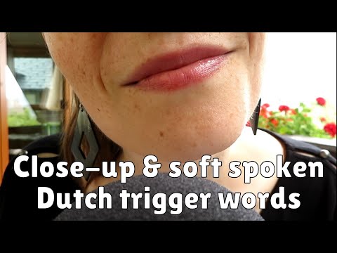 ASMR close-up trigger words ~ Dutch, soft spoken & outside