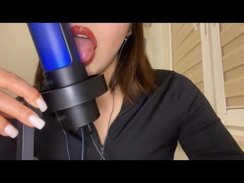 ASMR Mic Licking 👅| Mouth sounds | Gentle kisses
