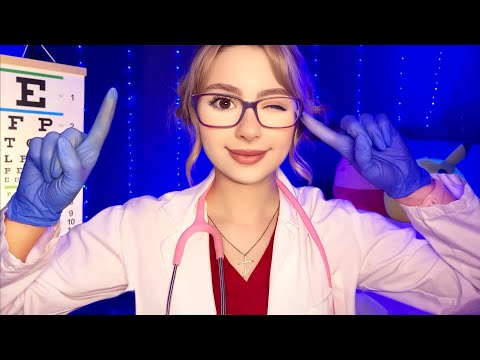 ASMR Cranial Nerve Exam BUT YOU CAN CLOSE YOUR EYES 👀👩‍⚕️ Doctor Roleplay Ear, Eye, Hearing Test