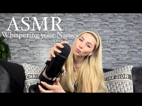 ASMR | WHISPERING YOUR NAMES! 😴😴 [German] Part 4