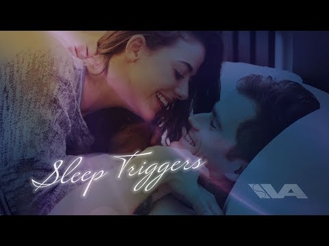 ASMR Kisses & Cuddles Girlfriend Roleplay ~ Bedtime Sleep Triggers Galore (Yawn) (Blanket Sounds)