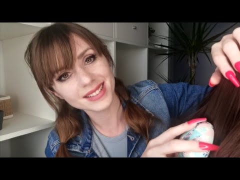 GIRL IN CLASS PLAYS AND BRUSHES YOUR HAIR AND WHISPERS IN YOUR EARS - ASMR
