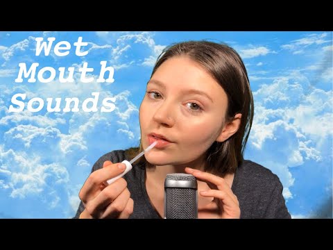 ASMR Wet Mouth Sounds With Hand Movements 💧