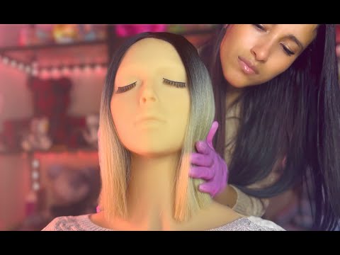 Trying on Wigs Slow Paced ASMR - Soft Spoken & Whispers, Hair Play (POV Covering up your hair loss)