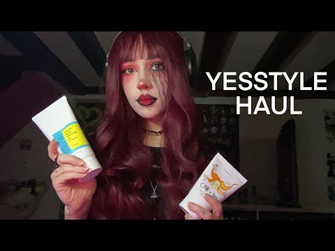 YesStyle Skincare and Makeup Haul ASMR | Tapping, Whispering, Scratching