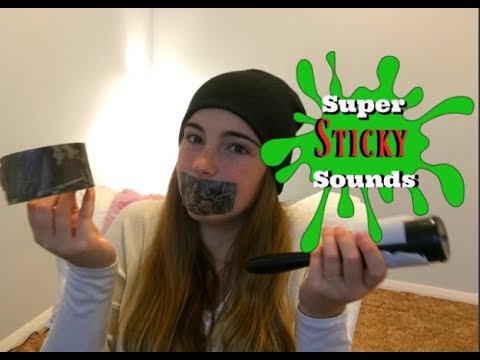 ASMR Super Sticky Sounds | Sticky Tape | Crinkling Sounds |