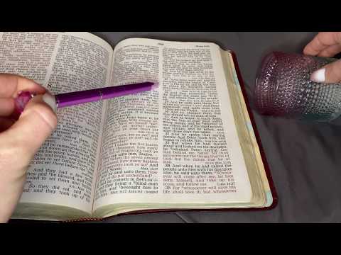 ASMR Whispering Mark 7 and 8 | Bible Reading