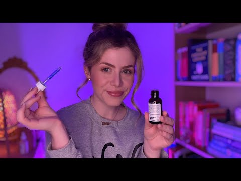 ASMR | Let me SOOTHE your Mind 💤  Close Up Whispering (Glass Bottle Tapping, Scratching, Uncapping)