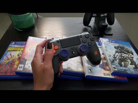 ASMR + VIDEO GAMES | Tapping, Tracing, & Scratching  on PS4 Controllers & Game Boxes