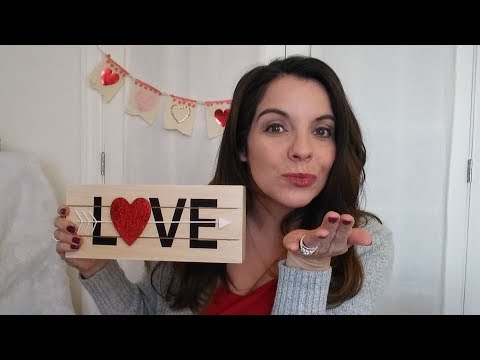 ASMR Valentine's Day Objects! Tapping, Scratching, fire and whispering My FIRST ASMR video!