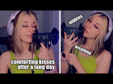 ASMR || Comforting Kisses After A Long Day || Ear To Ear
