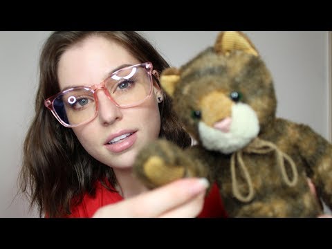 ASMR Playing w/ stuffed animals from my childhood - Grapes Leaf