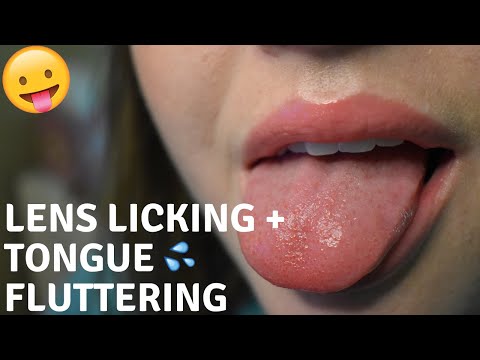 ASMR || 100% Tongue Fluttering + Lens Licking