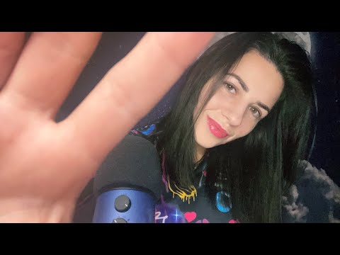 ASMR | Relaxing Hand Movements (Soft Whispers & Mouth/Hand Sounds)