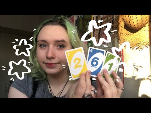 lofi asmr! [subtitled] UNO cards reading! fast/tapping/hand movement!