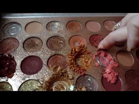 ASMR destroying makeup