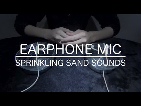 [音フェチ]イヤフォンマイクに砂をかけてみた[ASMR]Binaural Sprinkling Sand On Earphone Mic [JAPAN]