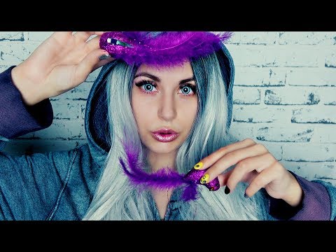 ASMR Visual Triggers 😍 ASMR Feathers, Tassels, Hands 😍 ASMR Mouth Sounds