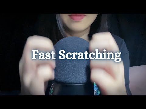 ASMR Mic Scratching , Fast Scratching , Brain Massage , Mic Triggers , Fast Aggressive