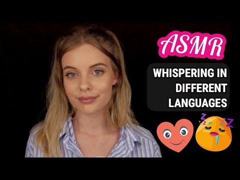 ASMR Whispering In Different Languages - German, French, Spanish