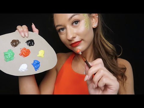 [ASMR] Face Painting Roleplay & Up-Close Personal Attention ♡