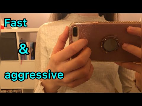 ASMR | FAST & AGGRESSIVE IPhone tapping (+ some book sounds 📕) ⚡️