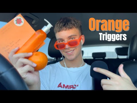ASMR | Cozy Orange Triggers w- Mouth Sounds for Tingle Immunity 🍊