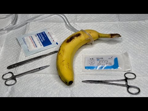 [ASMR] Surgery On A Banana | Skin Graft