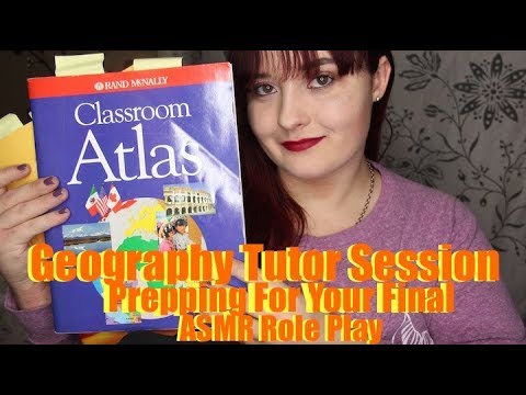 Geography Tutor Session ASMR Role Play [RP MONTH] Prepping For Your Final (Soft Spoken)