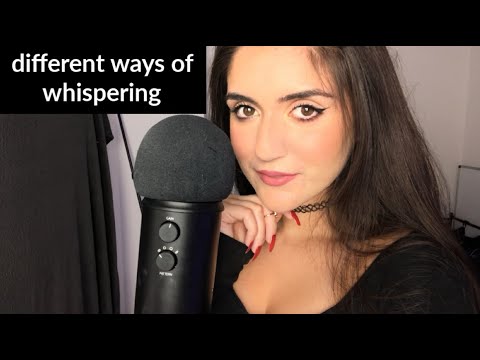 ASMR Tingly Whisper Assortment // close whispering, breathy whispering, inaudible, cupped, ...