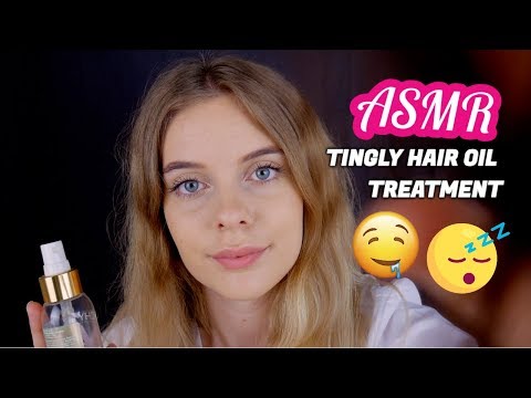 ASMR Very Tingly Hair Oil Treatment (Soft speaking, scalp/brain massage, bottle sounds..)