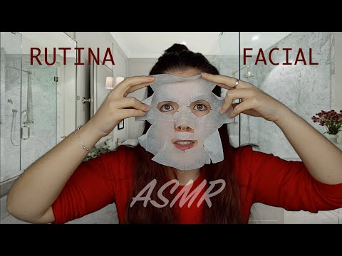 Mi rutina de cuidado facial en ASMR  | Relaxing skincare routine | Helsusurros
