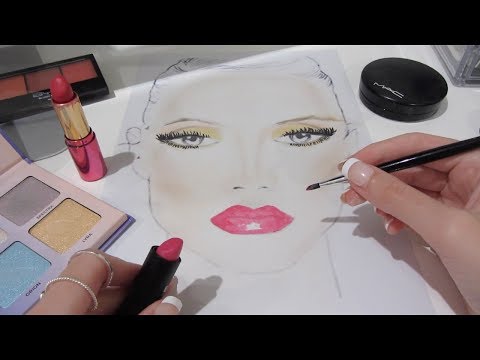 ASMR Face Chart Makeup    [Makeup, Brush Triggers]