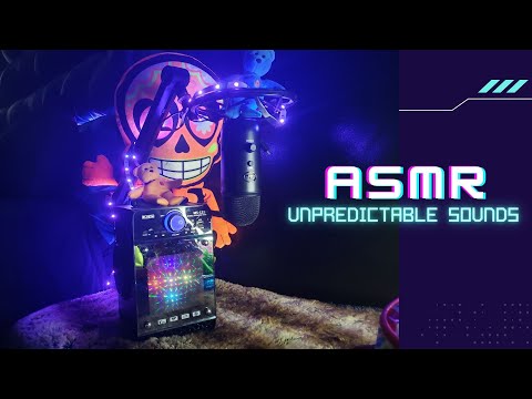 ASMR | Binaural Colourful Unpredictable Triggers | Tapping, Scratching, Crinkles Visuals(No Talking)